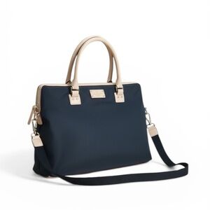 Kate Spade Black Nylon Satchel Tote NWOT – Pink Interior, Crossbody Strap